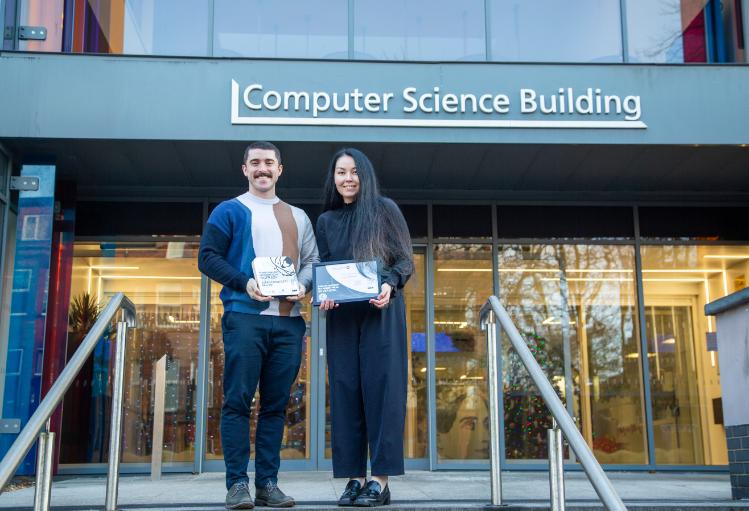 EEECS Prototeam standing outside the CSB